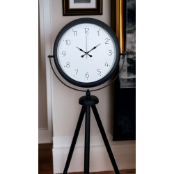 Mey İthalat® Pure Black Tripod Ayaklı Saat