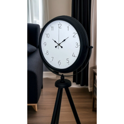 Mey İthalat® Pure Black Tripod Ayaklı Saat