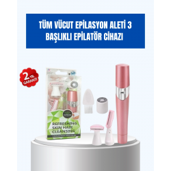 Mey İthalat® Pürüzsüz Cilt İçin Çok Fonksiyonlu Epilasyon Aleti