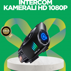 Mey İthalat® Q28 Bluetooth Kask Kulaklık 1080P Kamera – Su Geçirmez Motosiklet Interkom