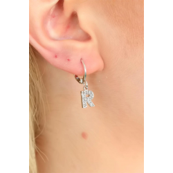 Mey İthalat® R Harf Bayan Küpe