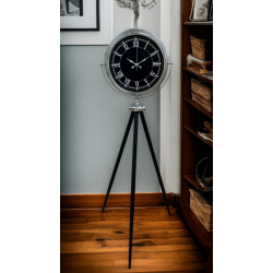 Mey İthalat® Regal Krom Tripod Ayaklı Saat