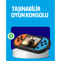 Mey İthalat® Retro 520 Oyunlu Taşınabilir Konsol HD Ekran USB Şarjlı