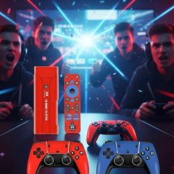 Mey İthalat® Retro Android Game Stick 64GB 10K HD Çift Kişilik Oyun Konsolu