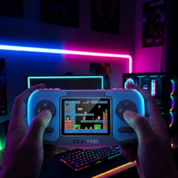 Mey İthalat® Retro El Konsolu Dahili Klasik Oyunlar AV TV Bağlantılı Şarjlı Oyun Cihazı