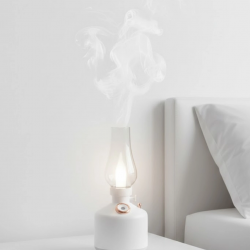 Mey İthalat® Retro Gaz Lambası Tasarımlı USB Şarjlı Aroma Difüzörü 280 ml Nano Mist Nemlendirici