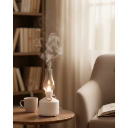 Mey İthalat® Retro LED Işıklı 1200 mAh Şarjlı Aroma Difüzörü 280 ml Su Kapasiteli