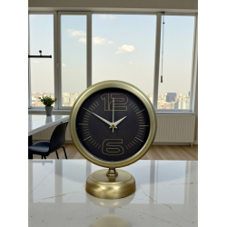 Mey İthalat® Retro Modern Tasarım 25 x 20 Cm Metal Masa Saati