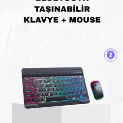 Mey İthalat® RGB Aydınlatmalı Q Klavye Türkçe Karakter Destekli