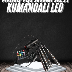 Mey İthalat® RGB Işıklı Araç İçi Aydınlatma Kumandalı 12'li Led Işık Renk Değiştirebilen