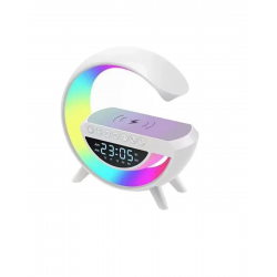 Mey İthalat® RGB Işıklı Bluetooth Hoparlör TF Kart ve FM Destekli Kablosuz Ses Sistemi