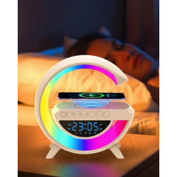 Mey İthalat® RGB Işıklı Kablosuz Hoparlör Bluetooth USB FM TF Kart Destekli