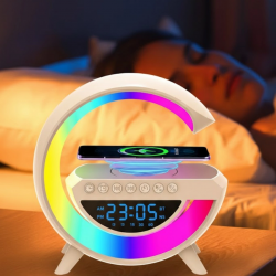 Mey İthalat® RGB Işıklı Kablosuz Hoparlör Bluetooth USB FM TF Kart Destekli