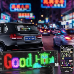 Mey İthalat® RGB Kayan Yazı LED Panel Telefon Kontrollü Animasyonlu Akıllı Ekran