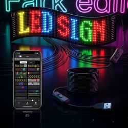 Mey İthalat® RGB LED Matrix Panel 60 cm 16x96 Piksel Kayan Yazı ve Animasyon Destekli