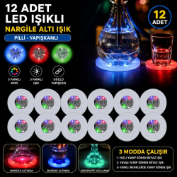 Mey İthalat® RGB LED Nargile Altı Işık 12’li Set
