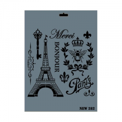 Mey İthalat® Rich New Seri N-282 Stencil 35x25 cm