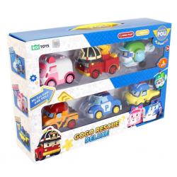 Mey İthalat® Robocar Poli Gogo Rescue Deluxe 6'lı Set
