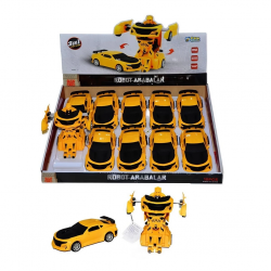 Mey İthalat® Robot Olan Araba Sarı CN1997