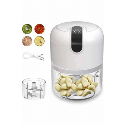 Mey İthalat® Rondo Doğrayıcı 250 ML Taşınabilir USB Şarjlı Pratik El Rondo Blender