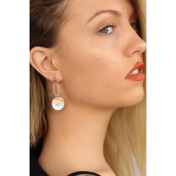 Mey İthalat® Rose Renk Bayan Küpe