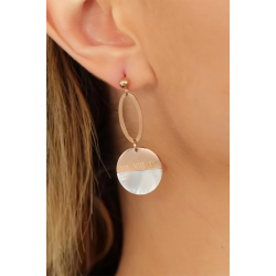 Mey İthalat® Rose Renk Bayan Küpe