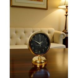 Mey İthalat® Royal 25 x 20 Cm Gold Metal Masa Saati