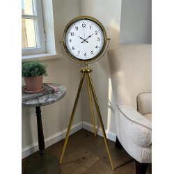 Mey İthalat® Royal Gold Tripod Ayaklı Dekoratif Saat