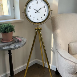 Mey İthalat® Royal Gold Tripod Ayaklı Dekoratif Saat