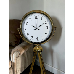 Mey İthalat® Royal Gold Tripod Ayaklı Dekoratif Saat