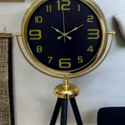Mey İthalat® Royal Gold Tripod Ayaklı Saat