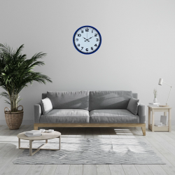 Mey İthalat® Royal Lacivert 36 Cm Duvar Saati