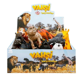 Mey İthalat® S00000725 VAHŞİ HAYVANLAR FOAM SESLİ 27CM -SUN