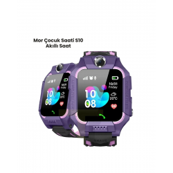 Mey İthalat® S10 Mor Akıllı Çocuk Saati
