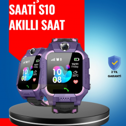 Mey İthalat® S10 Mor Akıllı Çocuk Saati Geçmiş Konum ve Acil Durum Uyarılı