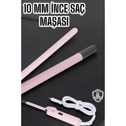 Mey İthalat® Saç Düzleştirici İnce Bukleler İyon Özelliği Taşınabilir Döner Kablo