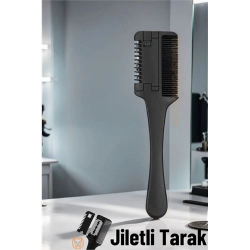 Mey İthalat® Saç İnceltme ve Şekillendirme Tarağı Çift Fonksiyonlu Saç Kırığı İçin Saç İncelten Tarak 714815
