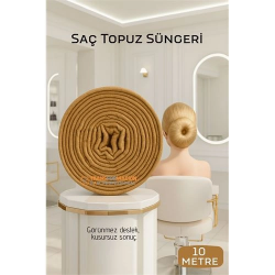 Mey İthalat® Saç Topuz Süngeri SARI 10 METRE Forero Design 720600