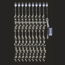 Mey İthalat® Saçaklı 3*3 Metre Yıldız Boncuklu Dekor Led USB Ev, Oda ve Organizasyon Dekoru hakkında ürün açıklaması