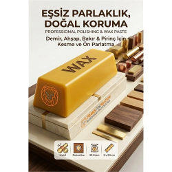 Mey İthalat® Sarı Cila 50gr Demir, Ahşap, Bakır & Pirinç İçin Kesme ve Ön Parlatma Cilası 723045