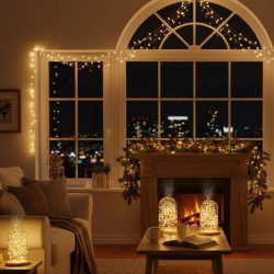 Mey İthalat® Sarı Peri LED Flaşlı Işık – 10 Metre Dekoratif Oda ve Organizasyon Aydınlatması