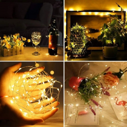 Mey İthalat® Sarı Peri LED Flaşlı Işık – 3 Metre Dekoratif Oda ve Organizasyon Aydınlatması