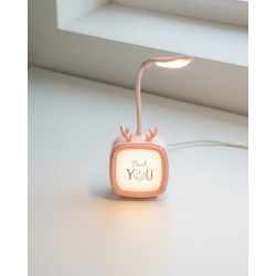 Mey İthalat® Şarj Edilebilir LED Masa Lambası Kablosuz Taşınabilir Gece Lambası