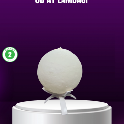 Mey İthalat® Şarjlı 3D Baskılı 16 Renk Ay Lambası  Stand