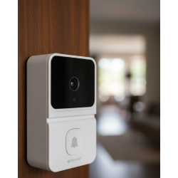 Mey İthalat® Şarjlı Akıllı Kapı Zili 85° Geniş Açı Mobil Bildirimli