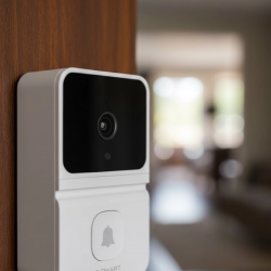 Mey İthalat® Şarjlı Akıllı Kapı Zili 85° Geniş Açı Mobil Bildirimli