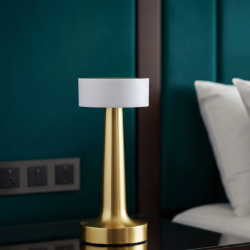 Mey İthalat® Şarjlı Dokunmatik LED Masa Lambası 3 Renk Dimmer Özellikli