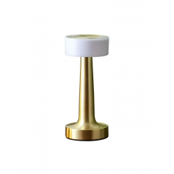 Mey İthalat® Şarjlı Gold Mantar Masa Lambası Dimmer Ayarlı Kablosuz LED Lamba