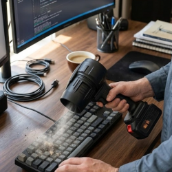 Mey İthalat® Şarjlı Hava Üfleyici Güçlü Motorlu Çok Amaçlı Temizlik Makinesi