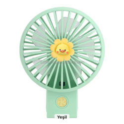 Mey İthalat® şarjlı katlanabilir el fanı 3 kademe güçlü pervane FAN renkli